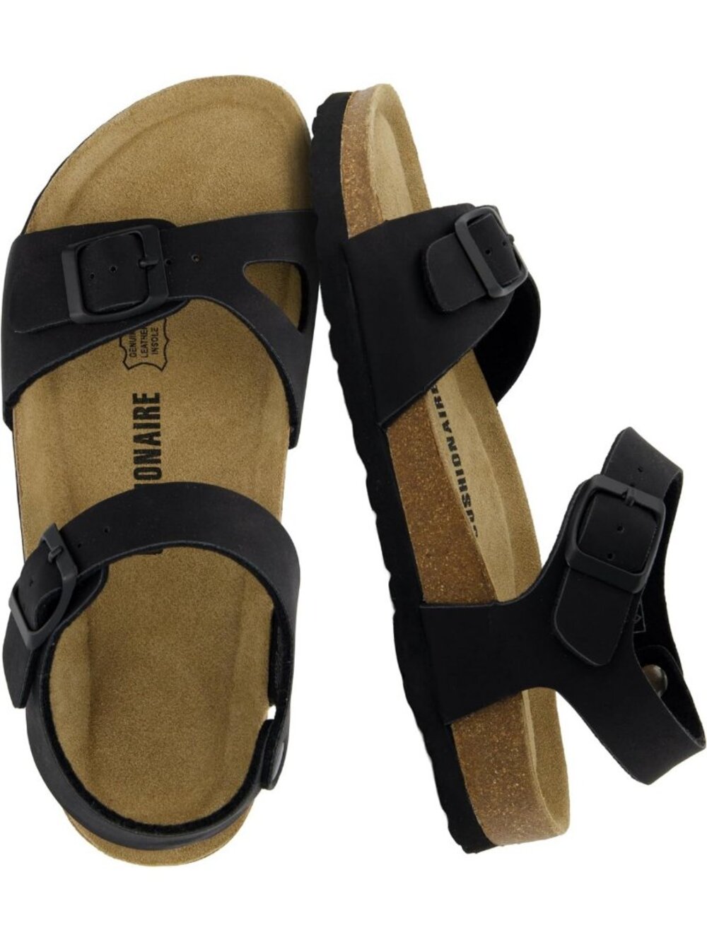 Comfortable Cork Footbed Sandals for Women with Adjustable Ankle Backstrap